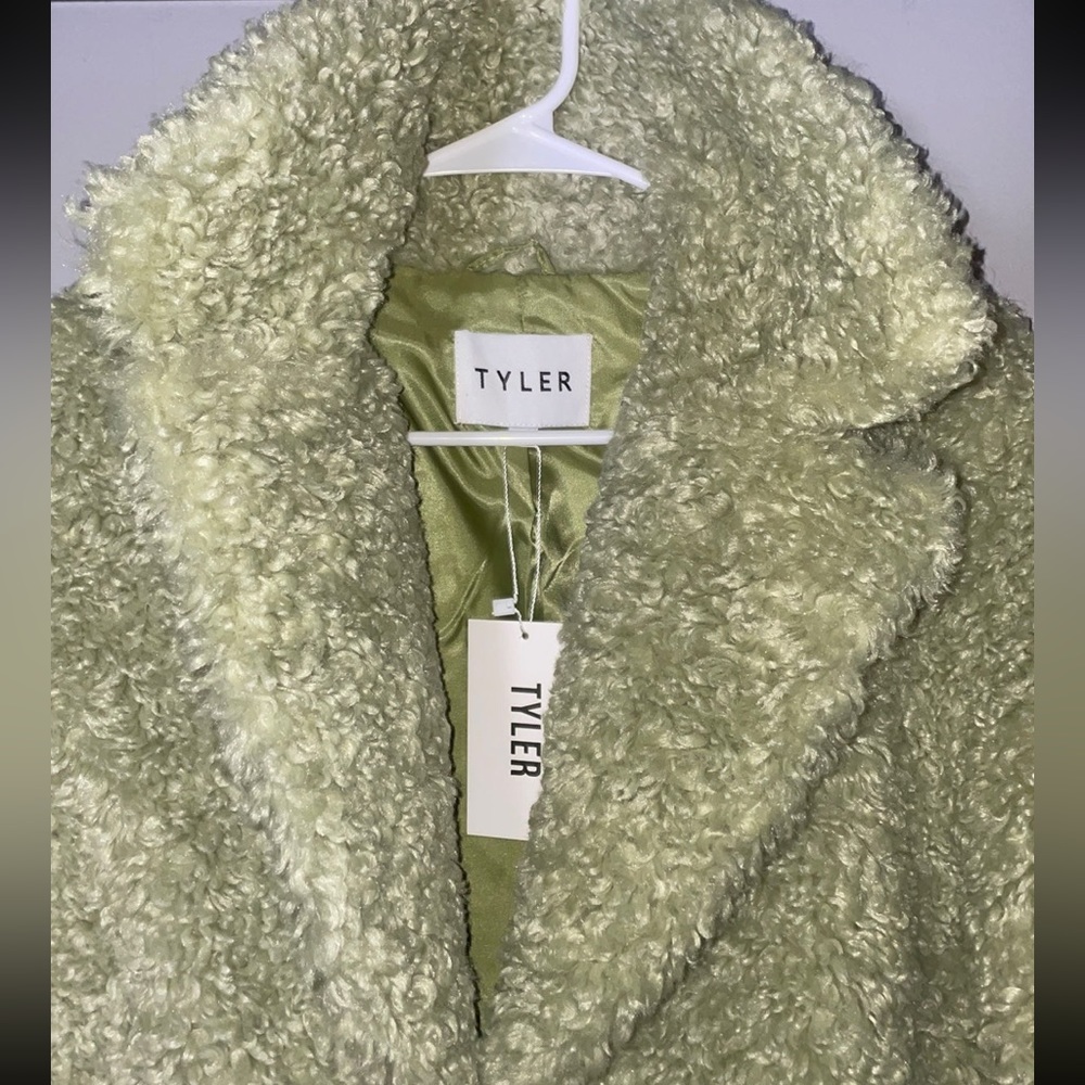 NWT Green oversized coat size small